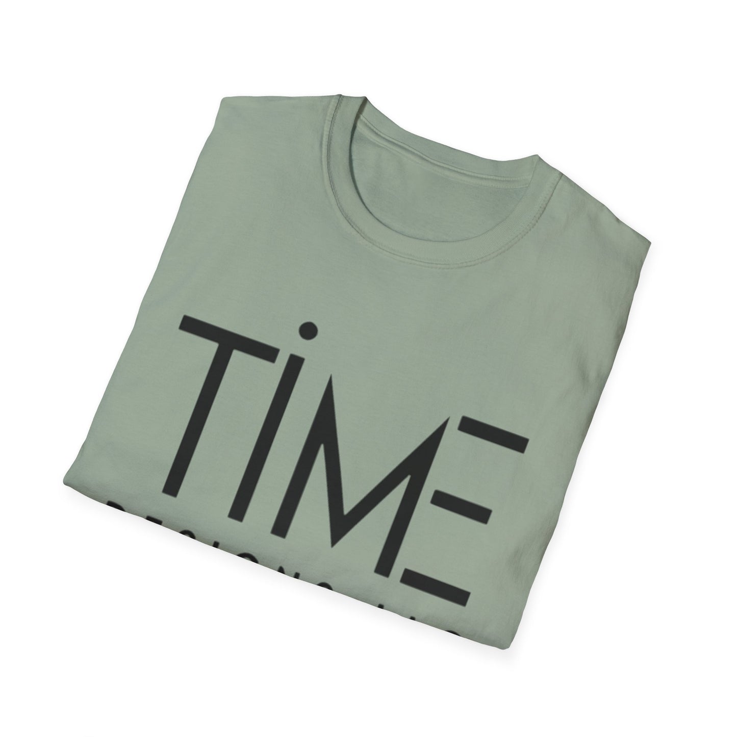 Minimalist Time Design Unisex T-Shirt, Casual Wear, Gift for Him/Her, Everyday Style, Graphic Tee, Modern Apparel