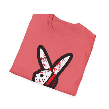 Slayboy Graphic Tee, Unisex Softstyle T-Shirt for Horror Fans, Cosplay Outfit, Halloween Costume, Casual Streetwear