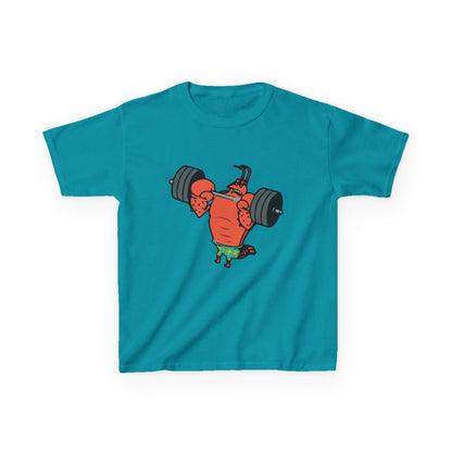 Kids Fitness Lobster Tee, Funny Kids T-Shirt, Gym Humor Tee, Nautical Theme Shirt, Gift for Young Athletes