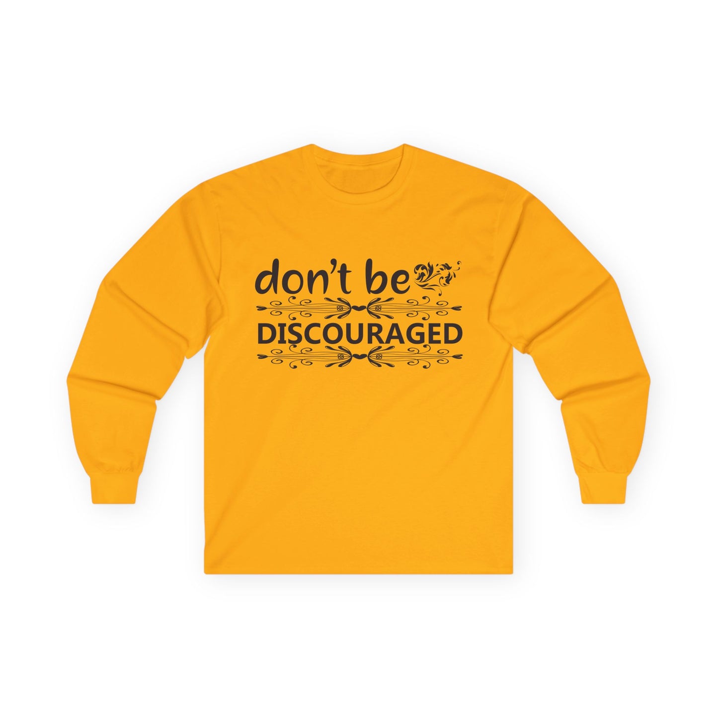 Unisex Motivational Long Sleeve Tee, Don't Be Discouraged Shirt, Inspirational Gift, Positive Vibes Top, Self-Care Apparel, [...]