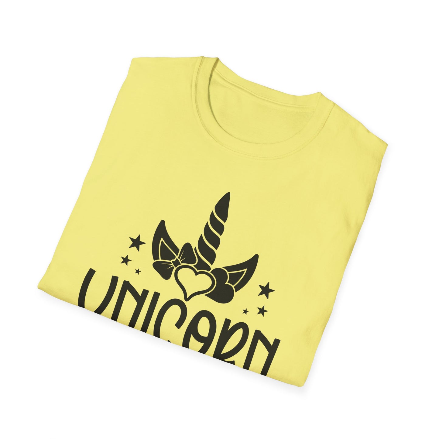 Unicorn Girl Softstyle T-Shirt for Kids & Teens - Cute Fantasy Tee