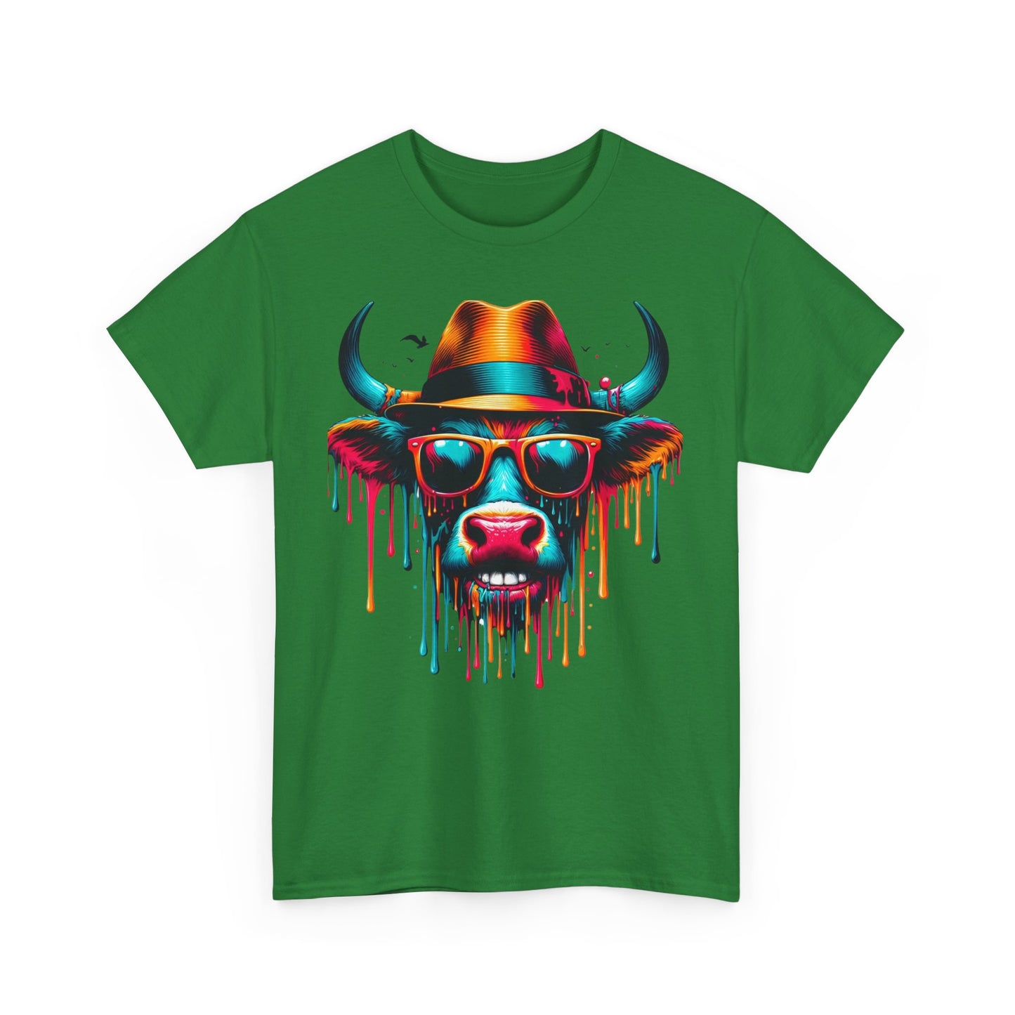 Cool Cow Graphic Unisex Heavy Cotton Tee - Fun Party T-Shirt