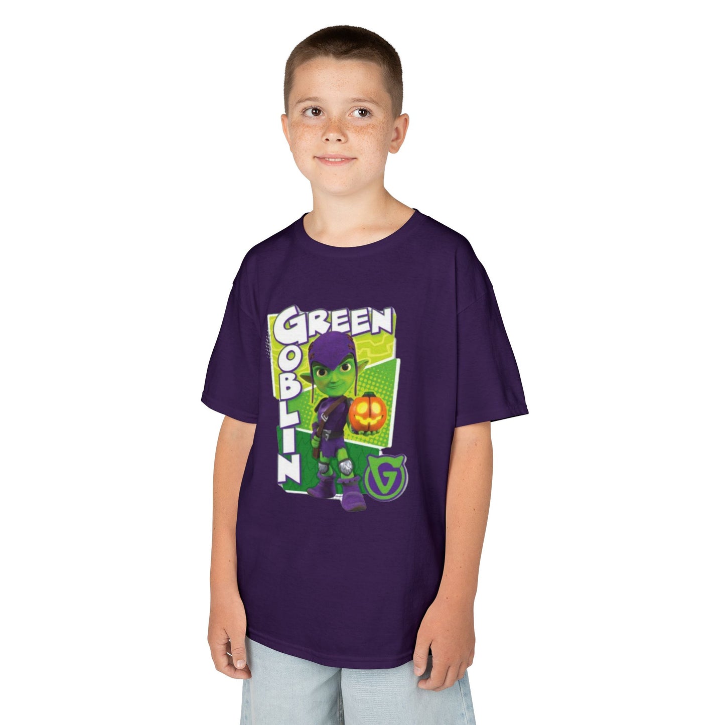 Kids Green Goblin Tee - Fun Halloween T-Shirt for Kids
