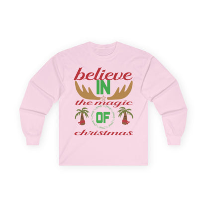 Believe in the Magic of Christmas Long Sleeve Tee, Holiday Apparel, Unisex Christmas Shirt, Festive Holiday Gift, Winter Clothing, [...]