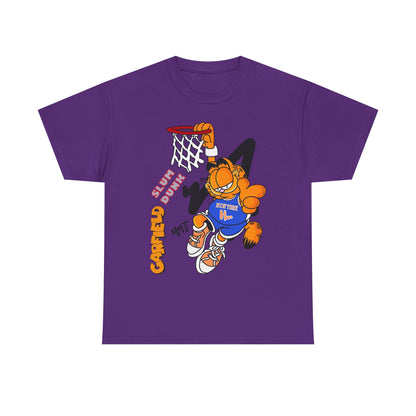 Garfield Basketball Unisex Heavy Cotton Tee - Fun Streetwear for Cat Lovers