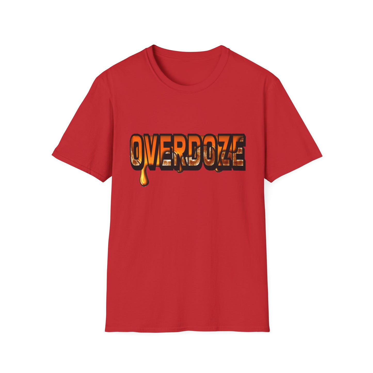 Street Style Unisex T-Shirt with 'OVERDOZE' Graphic