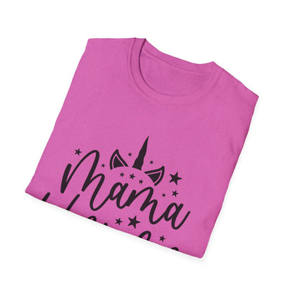 Mama Unicorn Unisex Softstyle T-Shirt – Perfect Gift for Moms, Magical Occasions & Everyday Wear