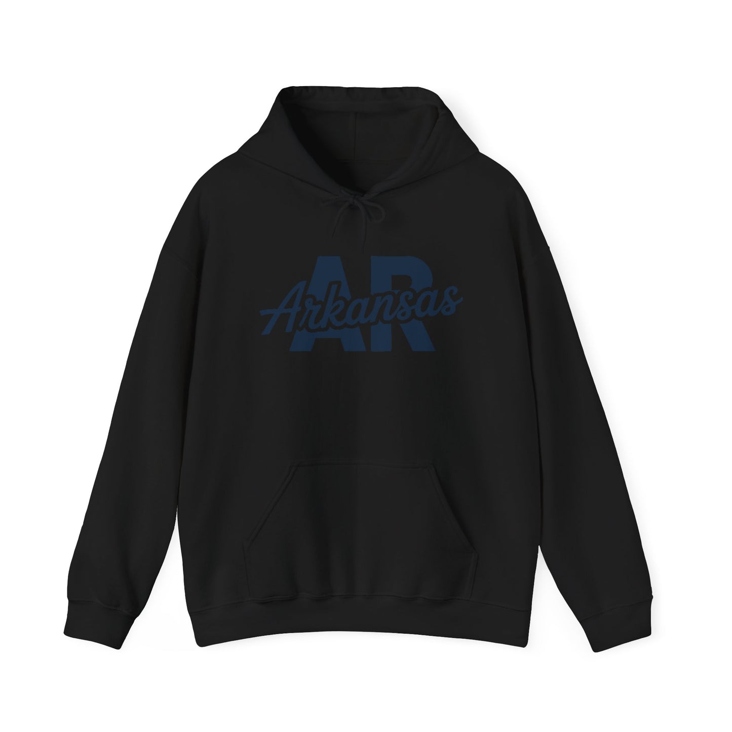 Arkansas AR Script Hoodie — Retro State Pride Pullover