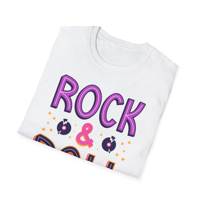 Rock & Roll Unisex Softstyle T-Shirt - Music Lovers Gift, Concert Apparel, Casual Wear, Festival Fashion, Fun Graphic Tee