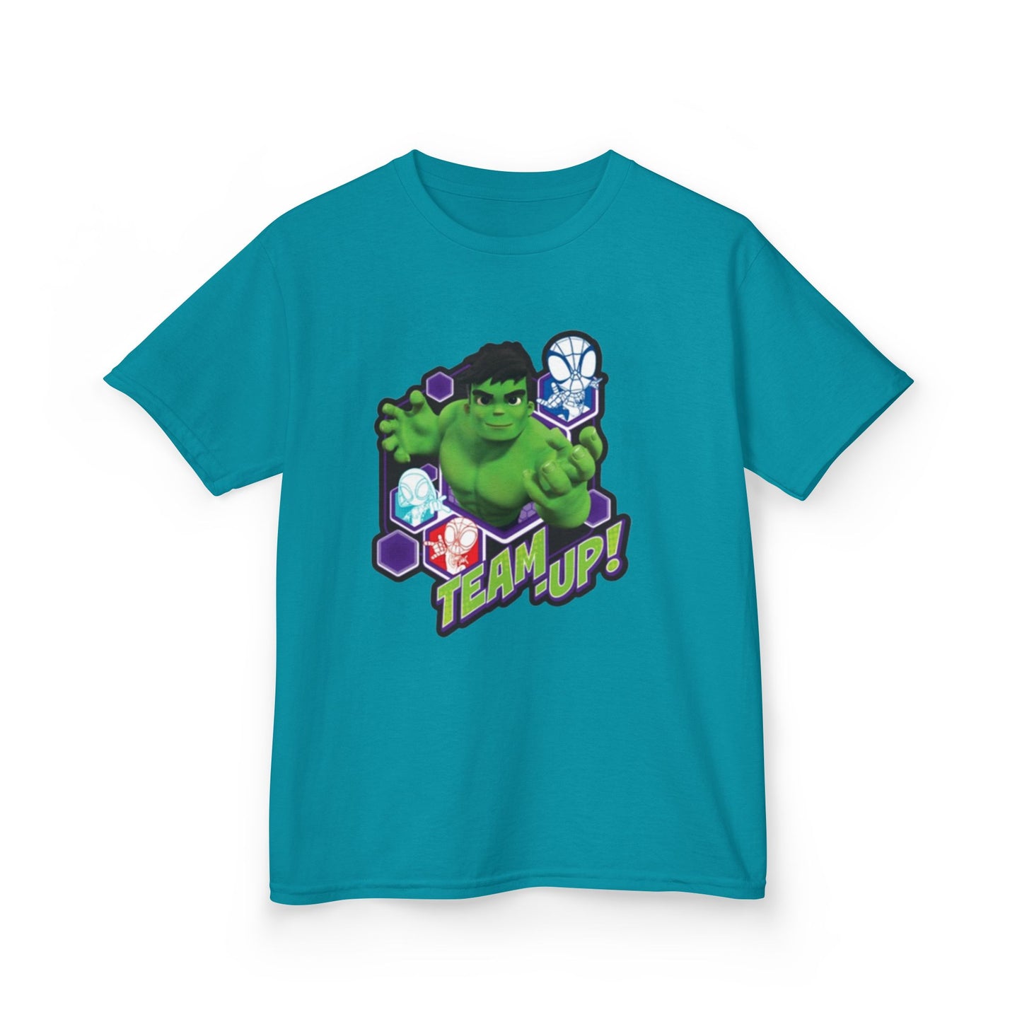 Hulk Team Up Kids Tee, Superhero Shirt, Fun Cotton Tee, Birthday Gift, Team Up T-Shirt, Kids Party Apparel