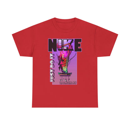 Vintage-Style Nike Unisex Heavy Cotton Tee - Just Do It Graphic Shirt
