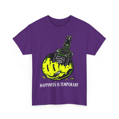 Unisex Heavy Cotton Tee - Eco-Friendly Bold Design with Bottle & Hand Graphic