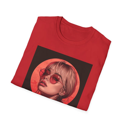 Retro Chic Graphic T-Shirt with Stylish Artwork