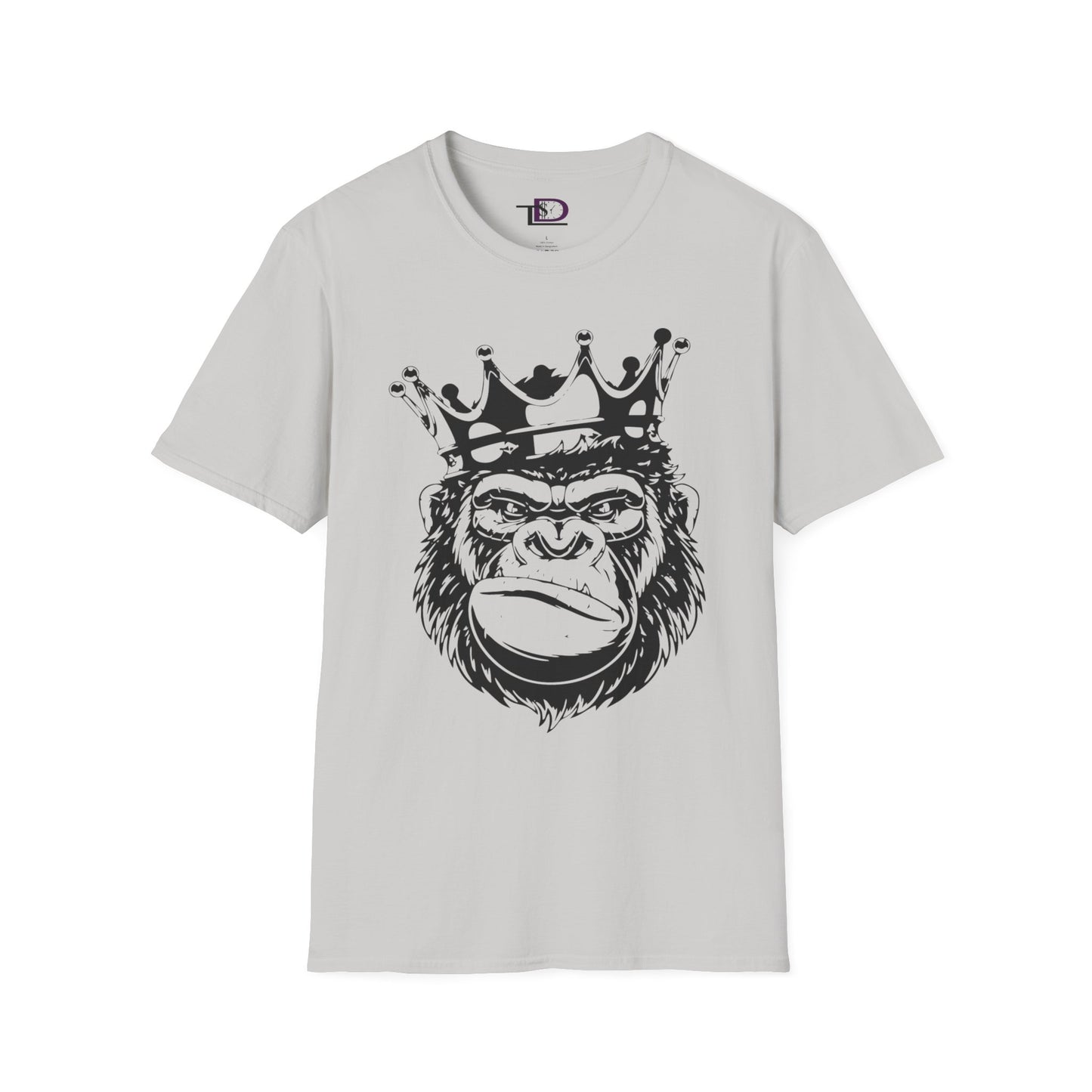 King Status Gorilla T-Shirt | Unisex Softstyle Tee for Casual Wear