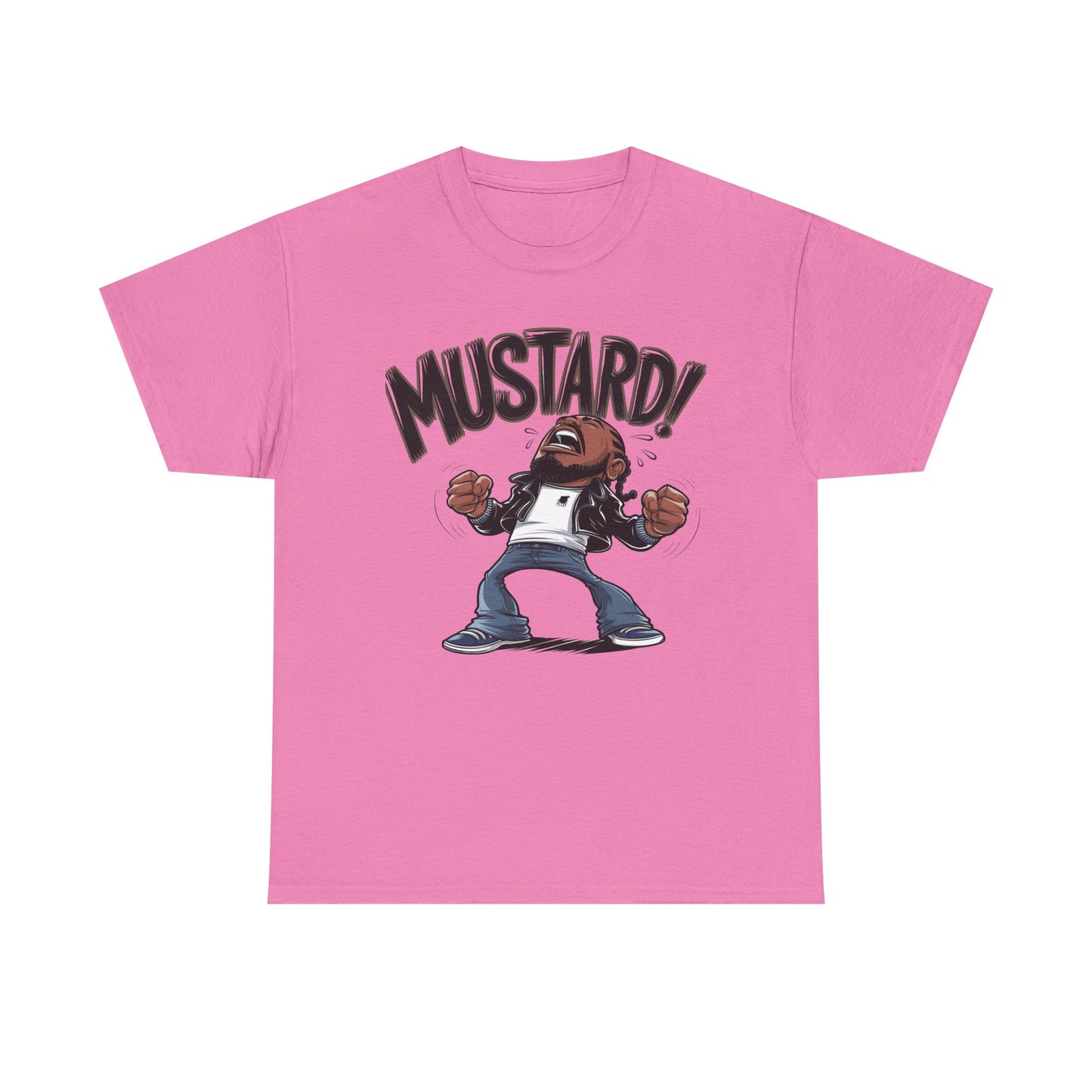 Mustard! Graphic Unisex Heavy Cotton Tee - Fun Casual Streetwear T-Shirt