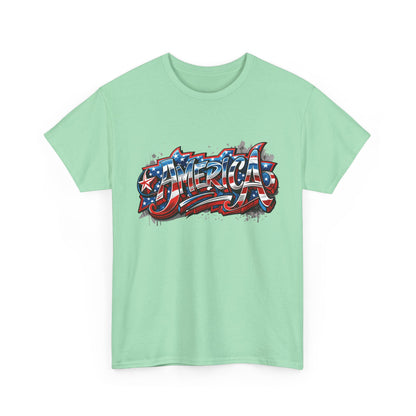 America Graphic Unisex Tee | Casual Wear, Independence Day Gift, Birthday Gift, Summer Outfit, Patriotic Shirt, Unisex Clothing