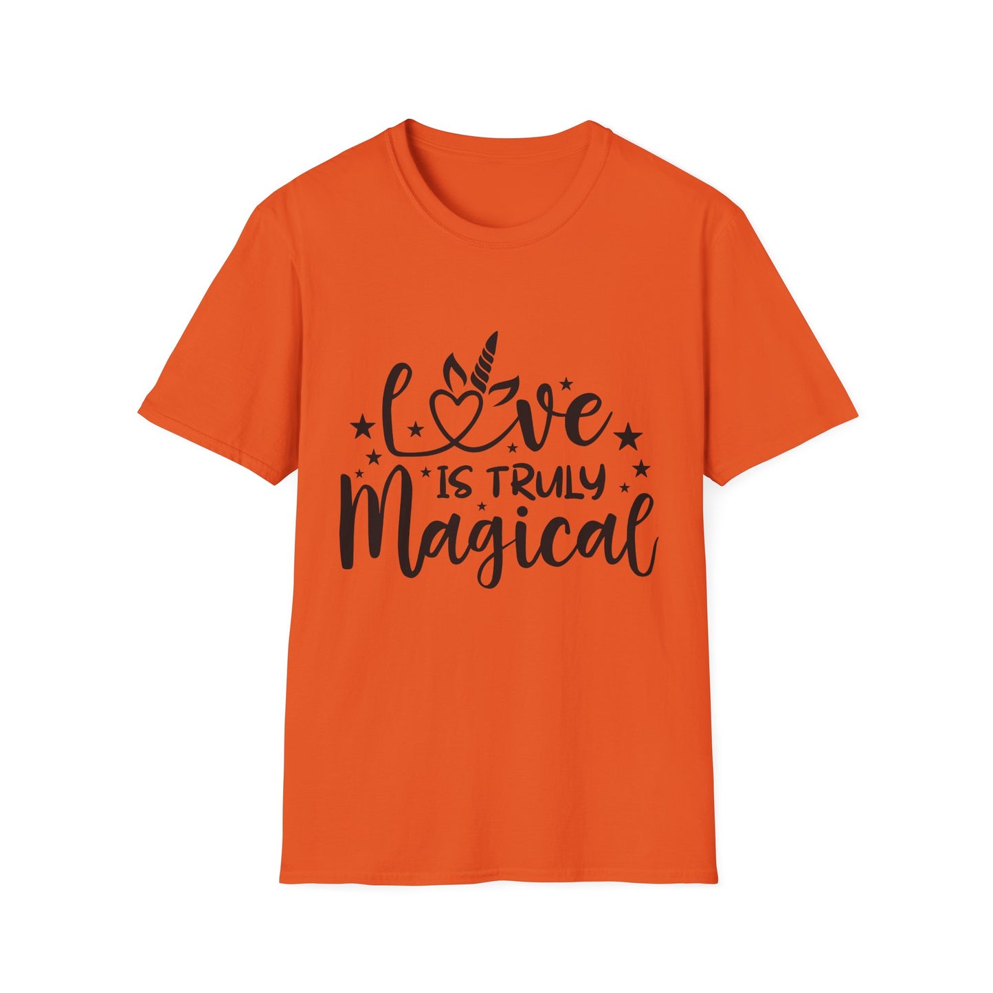 Love is Truly Magical Unisex Softstyle T-Shirt - Cute Gift for Couples and Celebrations