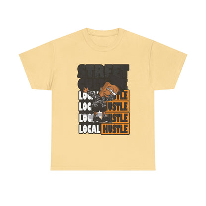 Street Hustle Unisex Heavy Cotton Tee | Casual Graphic T-Shirt for Entrepreneurs