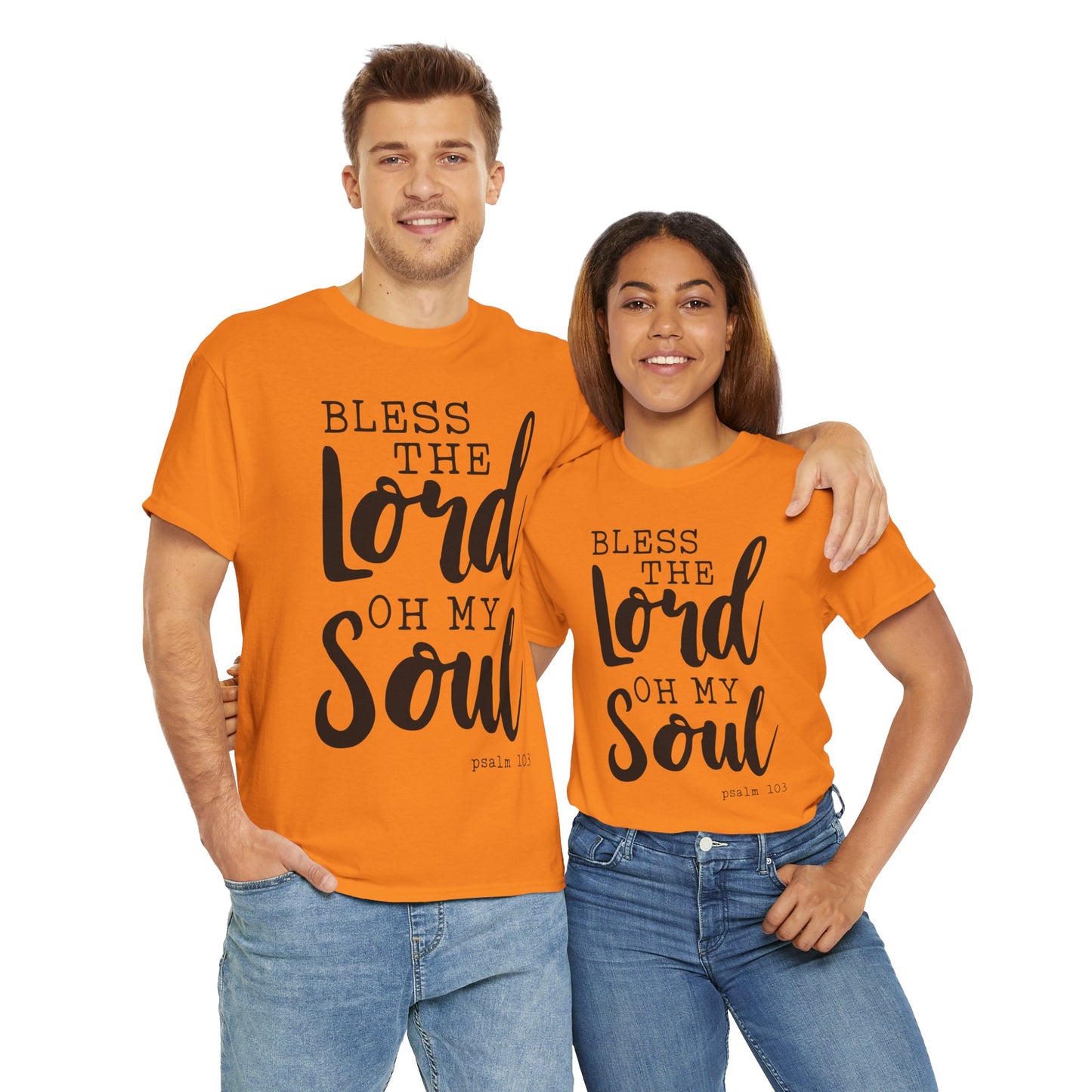Bless the Lord Unisex Heavy Cotton Tee - Inspirational Christian Shirt
