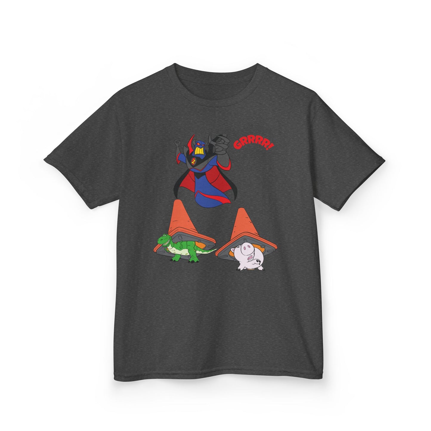 Kids Cartoon Battle Tee - Fun & Unique Grrr! Design