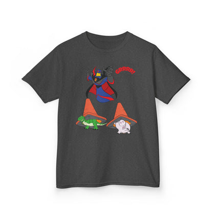 Kids Cartoon Battle Tee - Fun & Unique Grrr! Design