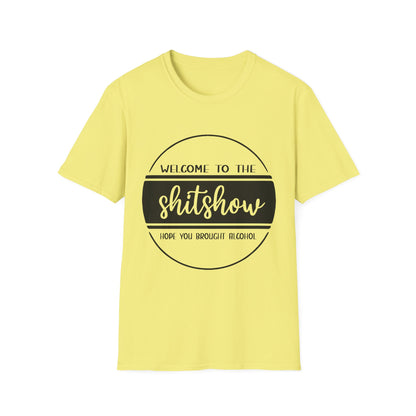 Welcome to the Shitshow Unisex Softstyle T-Shirt - Fun Party Humor Tee