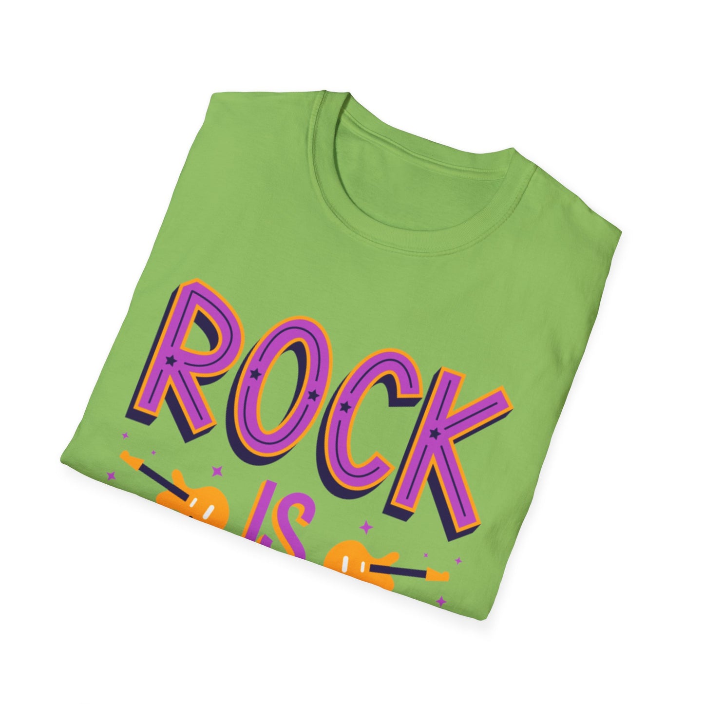 Rock is Ageless T-Shirt | Unisex Softstyle Tee for Music Lovers, Festival Wear, Gift for Musicians, Retro Apparel