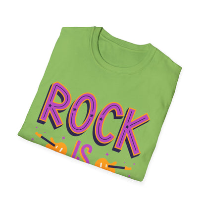 Rock is Ageless T-Shirt | Unisex Softstyle Tee for Music Lovers, Festival Wear, Gift for Musicians, Retro Apparel