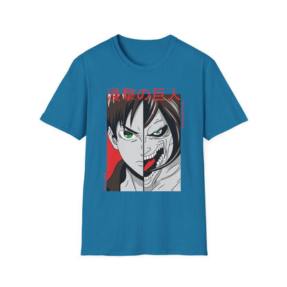Anime-Inspired Unisex T-Shirt, Eren Yeager Graphic Tee, Casual Streetwear, Gift for Fans, Unique Graphic Shirt