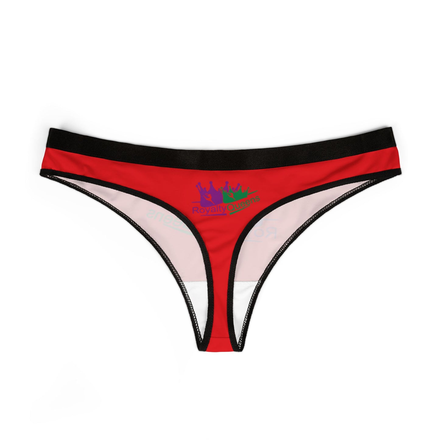 Stylish Women's Thongs, Bold Red Underwear, Comfortable Everyday Panties, Playful Lingerie, Gift for Her