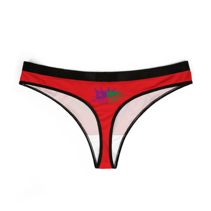 Stylish Women's Thongs, Bold Red Underwear, Comfortable Everyday Panties, Playful Lingerie, Gift for Her