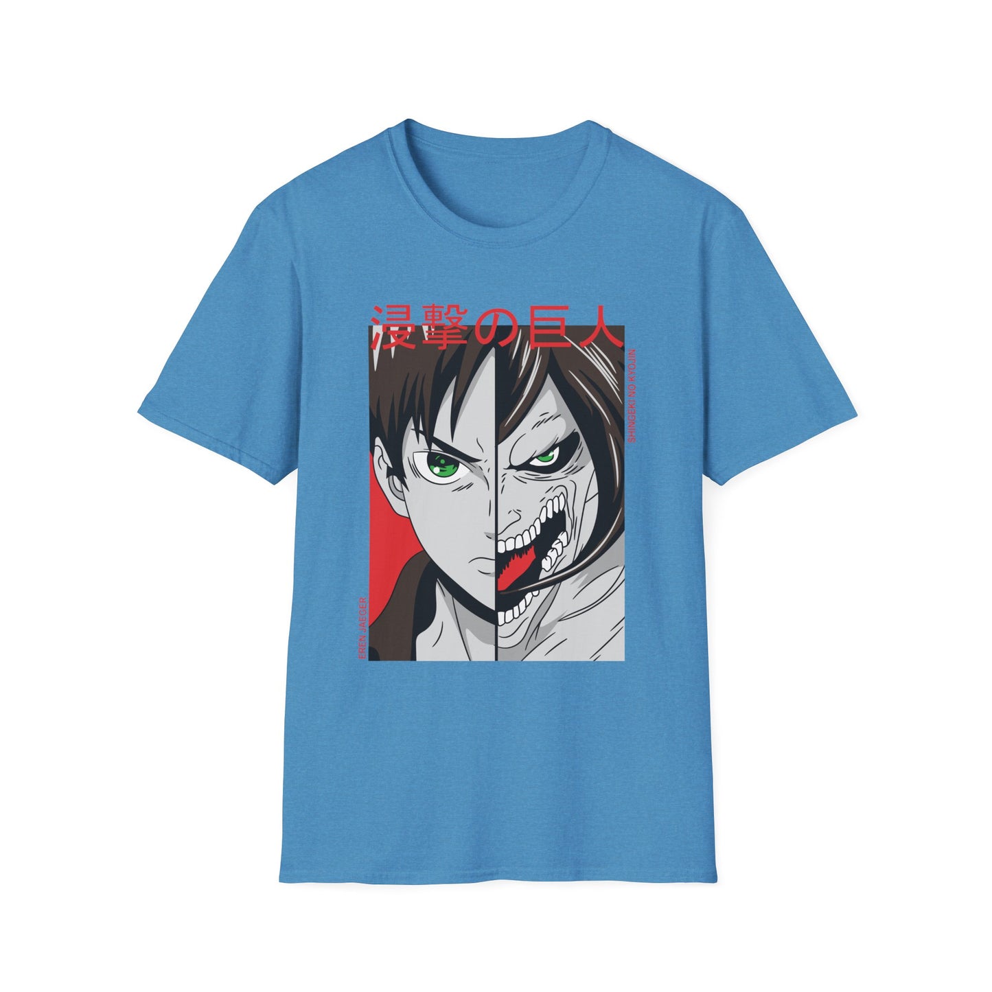 Anime-Inspired Unisex T-Shirt, Eren Yeager Graphic Tee, Casual Streetwear, Gift for Fans, Unique Graphic Shirt