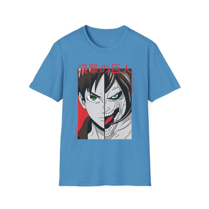 Anime-Inspired Unisex T-Shirt, Eren Yeager Graphic Tee, Casual Streetwear, Gift for Fans, Unique Graphic Shirt
