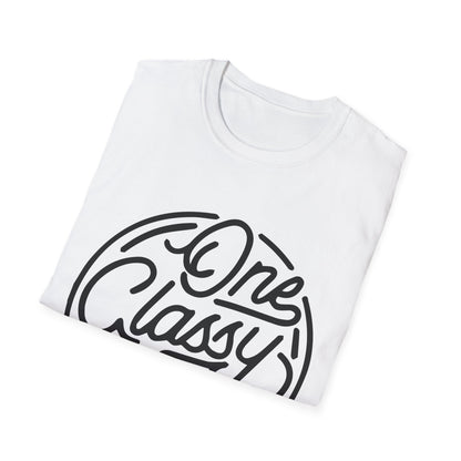 One Classy Bitch Unisex Softstyle T-Shirt - Chic and Playful Statement Tee