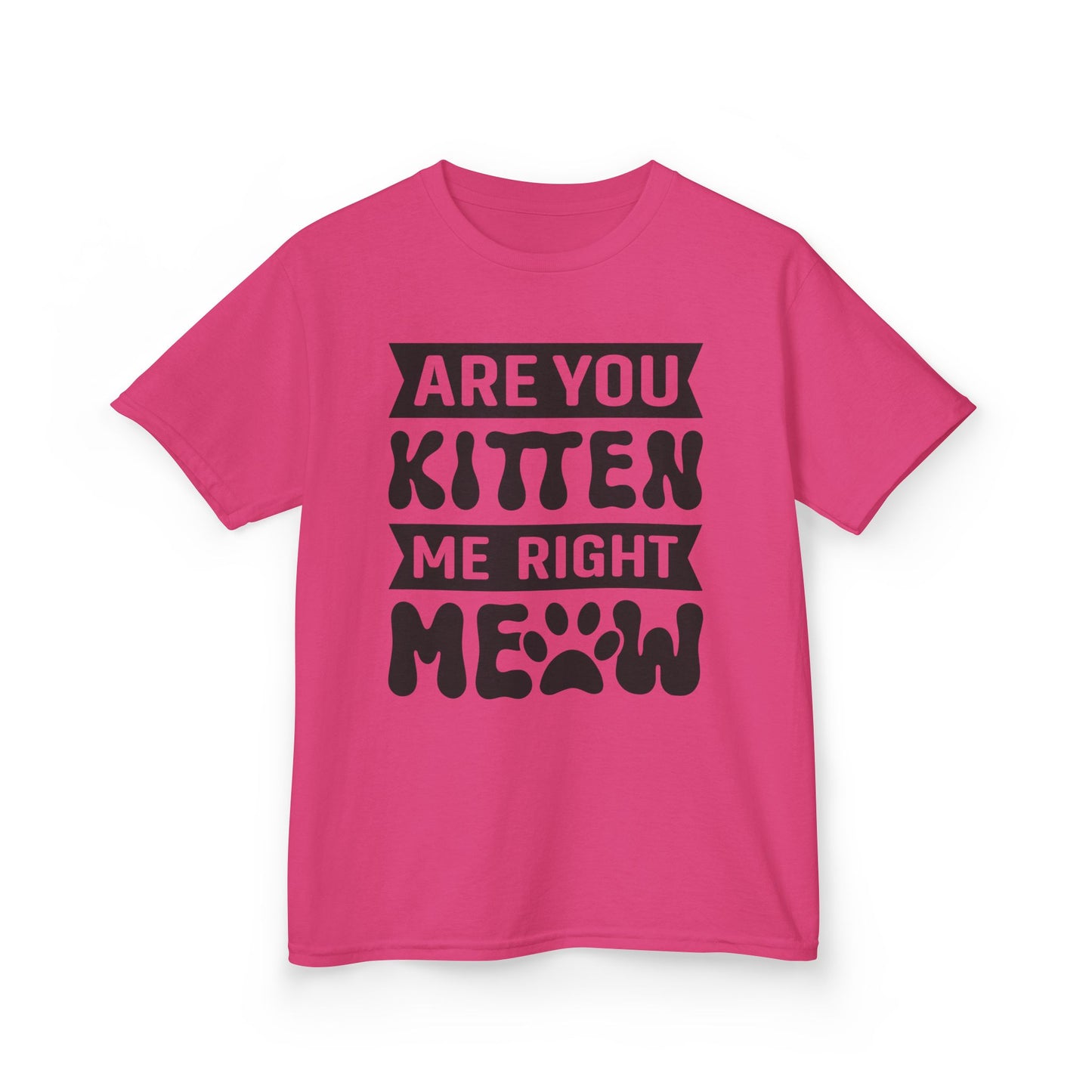 Cute Kids Tee - "Are You Kitten Me Right Meow" T-Shirt for Cat Lovers, Birthday Gift, Funny Pet Shirt, Kids' Humor Clothing, Animal [...]