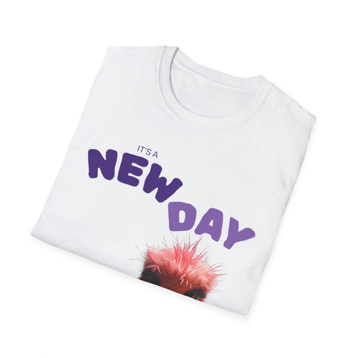 Funny New Day Unisex Softstyle T-Shirt – Perfect for Casual Vibes & Everyday Wear