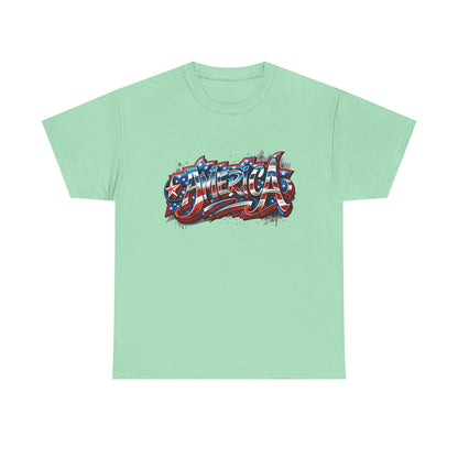 America Graphic Unisex Tee | Casual Wear, Independence Day Gift, Birthday Gift, Summer Outfit, Patriotic Shirt, Unisex Clothing