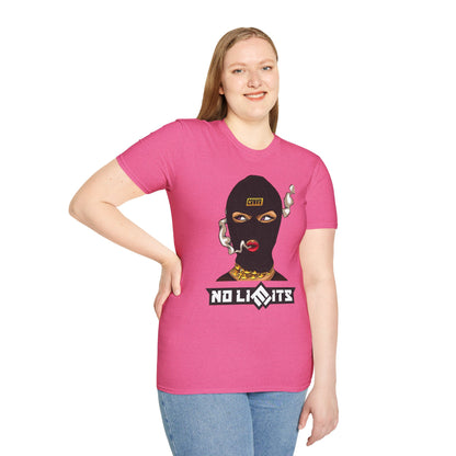 Unisex Softstyle T-Shirt - No Limits Graphic Tee for Bold Individuals