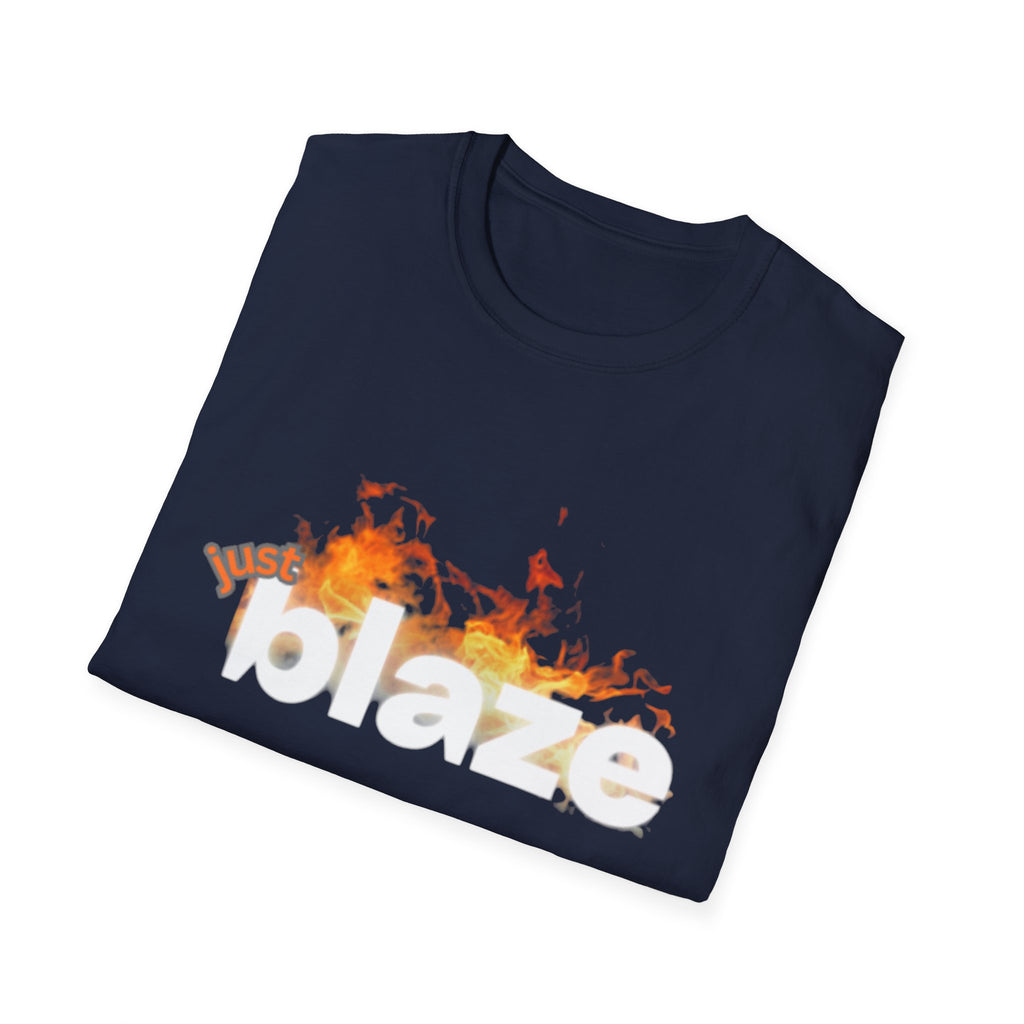 "Blaze" Unisex Softstyle T-Shirt | Fire Graphic Tee | Casual Fire Lover's Shirt, Gift for Friends, Summer Wear, Party Outfit