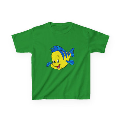 Kids Cartoon Fish Tee - Fun Summer T-Shirt, Gift for Birthday, Beach Day, Family Outings, Vacation Wear