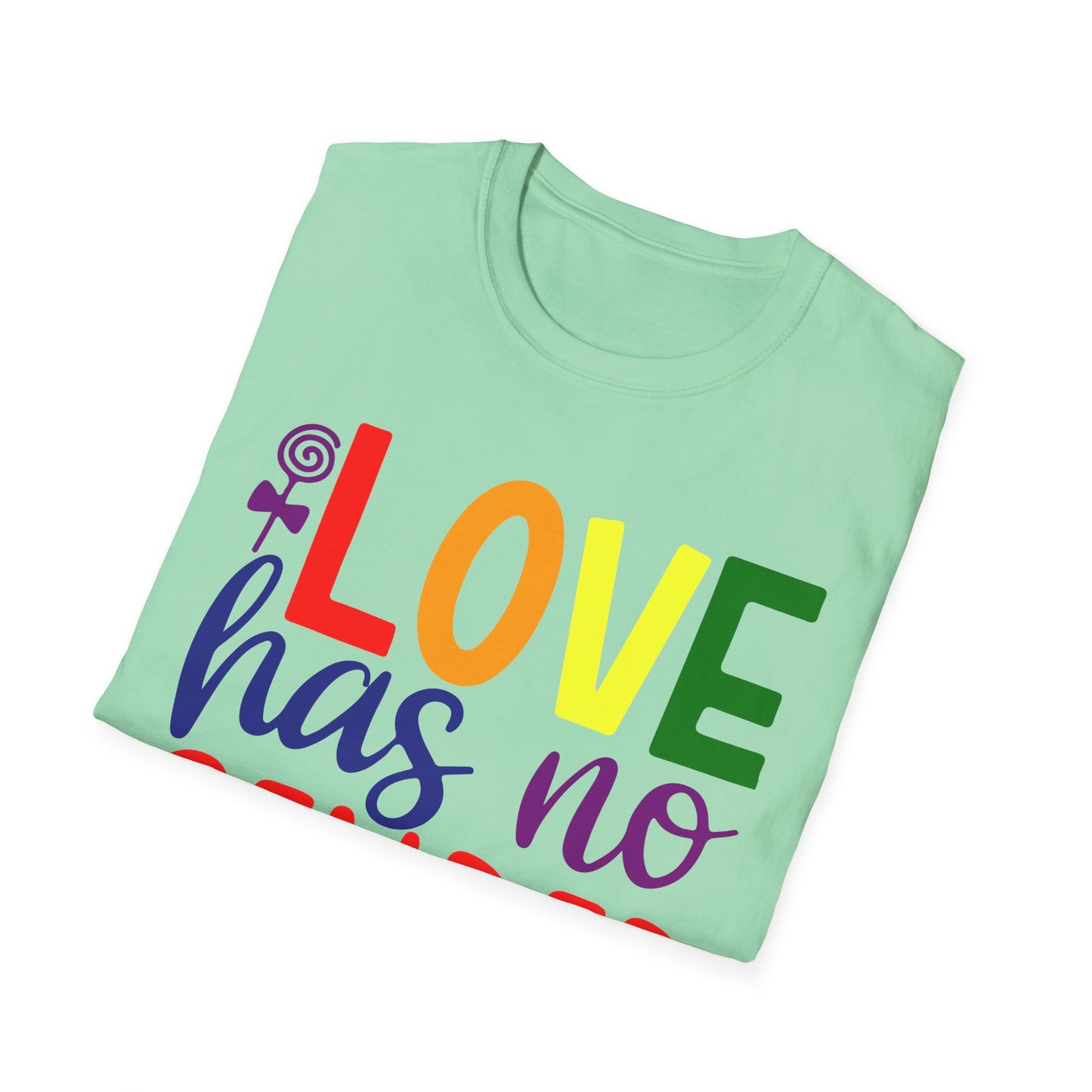 Love Has No Gender Unisex T-Shirt, LGBTQ+ Pride Tee, Comfort Fit Shirt, Gift for Allies, Inclusivity Apparel, Birthday Celebration Top