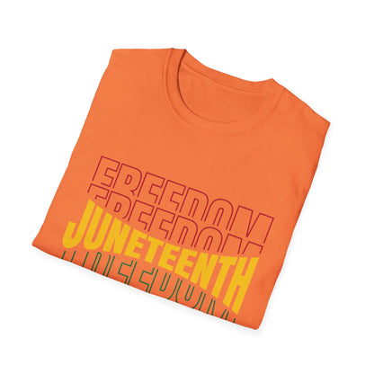 Juneteenth Freedom T-Shirt, Unisex Softstyle Tee, Celebrate Freedom, African American History, Independence Day Shirt, Gift for Activists