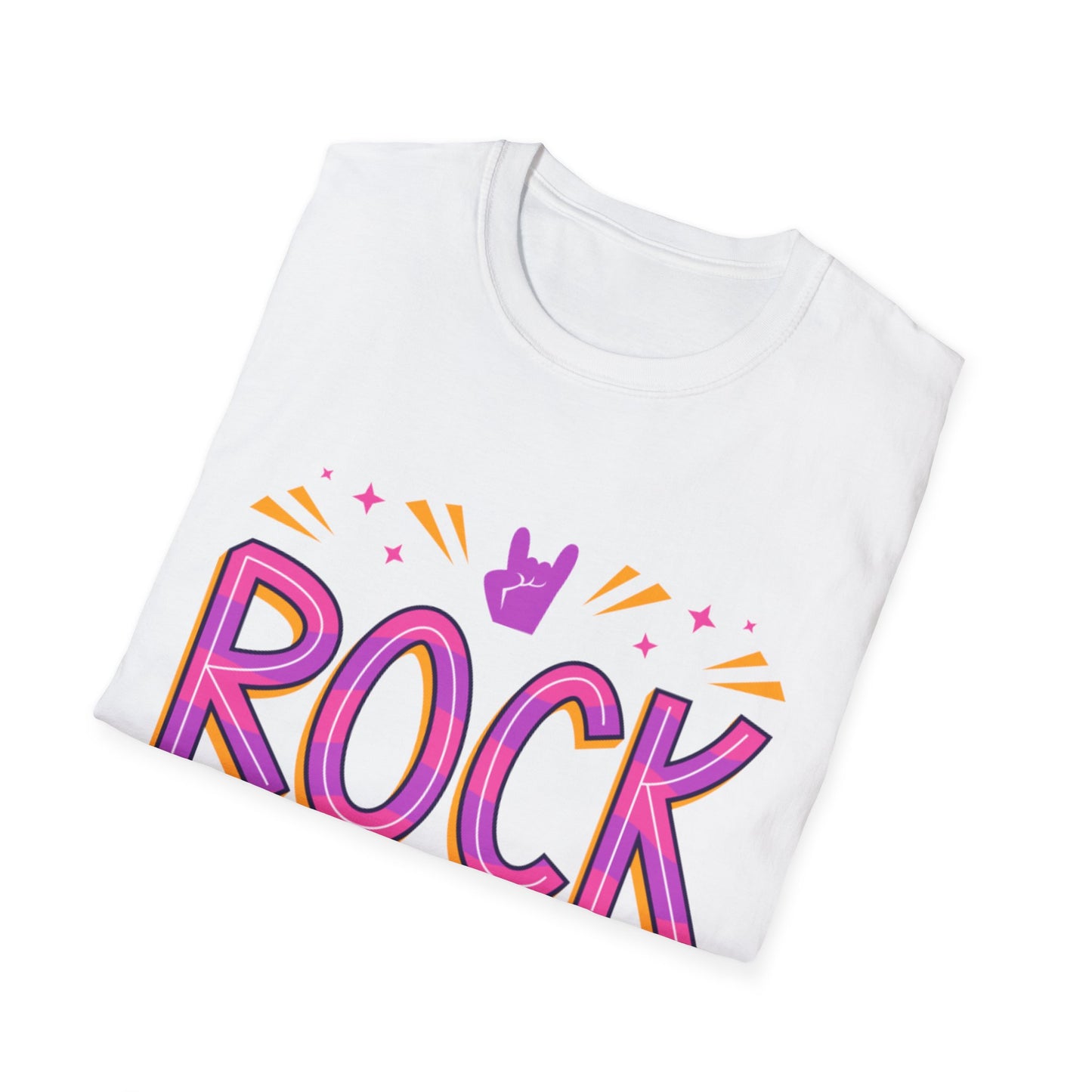 Rock Forever Unisex Softstyle T-Shirt, Music Lover Tee, Gift for Musicians, Festival Apparel, Rock Band T-Shirt