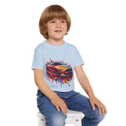 Vibrant Sports Car Toddler T-Shirt - Fun & Colorful Kids Tee