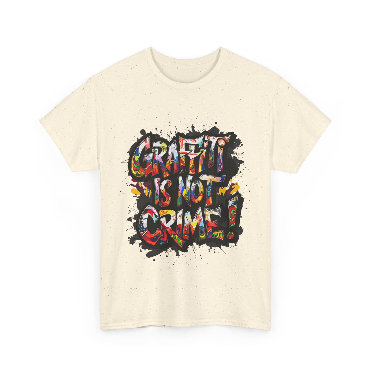 Craft is Not a Crime Unisex Heavy Cotton Tee, Graffiti Art Shirt, Streetwear, Gift for Artists, Art Lover's Top, Trendy Graphic Tee