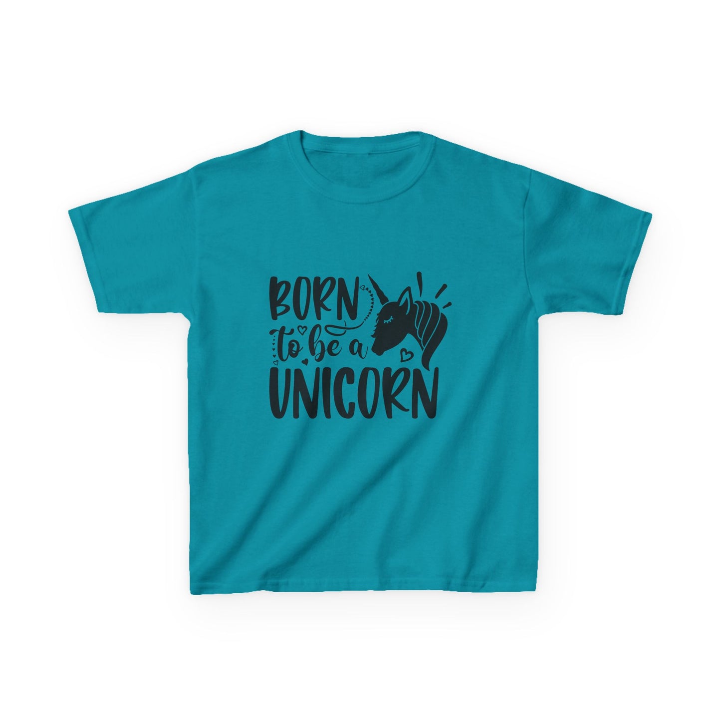 Kids Unicorn T-Shirt - "Born to Be a Unicorn" - Fun Cotton Tee for Boys & Girls