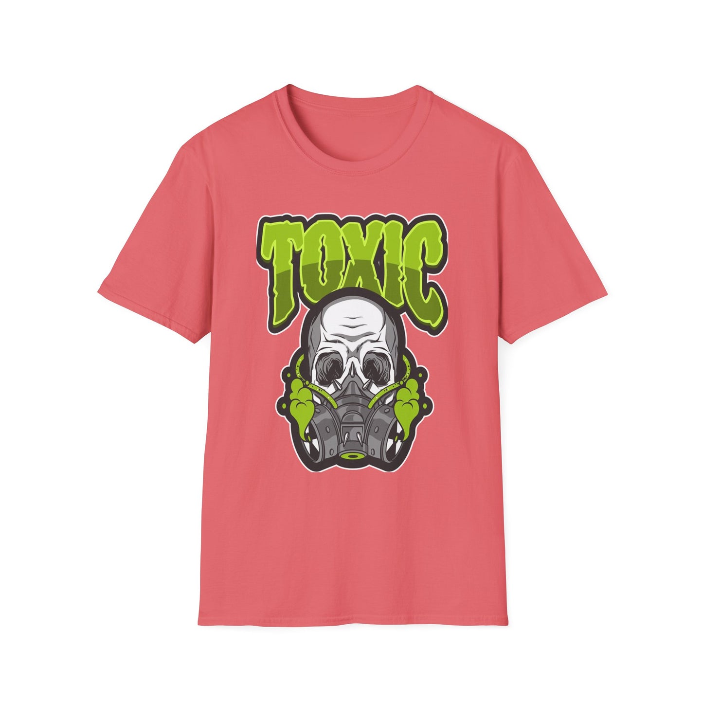 Toxic Skull Graphic Tee - Unisex Softstyle T-Shirt
