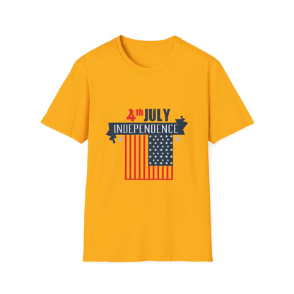 Independence Day Unisex T-Shirt, 4th of July Tee, Holiday Shirt, Patriotic Apparel, Summer Celebration Wear