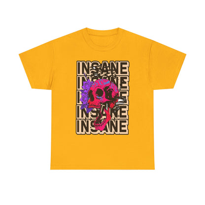 Edgy Skull Art Unisex Heavy Cotton Tee - Perfect for Alternative Fashion Lovers