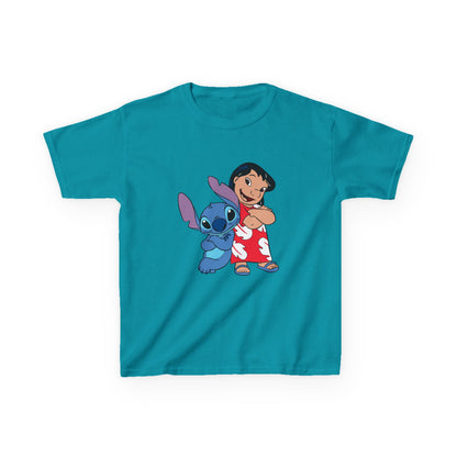 Kids Hawaiian Style T-Shirt with Stitch and Lilo